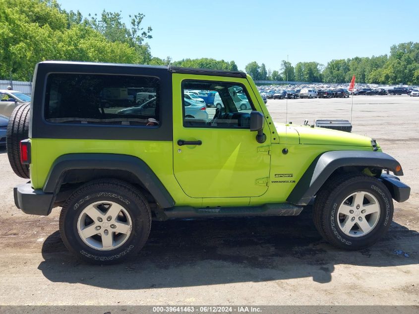 2016 Jeep Wrangler Sport VIN: 1C4AJWAG5GL306944 Lot: 39641463