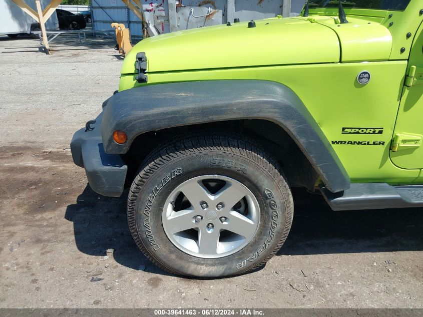 2016 Jeep Wrangler Sport VIN: 1C4AJWAG5GL306944 Lot: 39641463