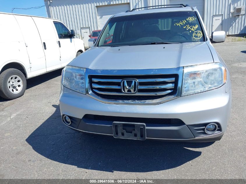 2013 Honda Pilot Ex-L VIN: 5FNYF4H51DB057744 Lot: 39641506