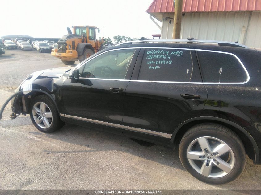 2012 Volkswagen Touareg Tdi Lux VIN: WVGEK9BP6CD011978 Lot: 39641536