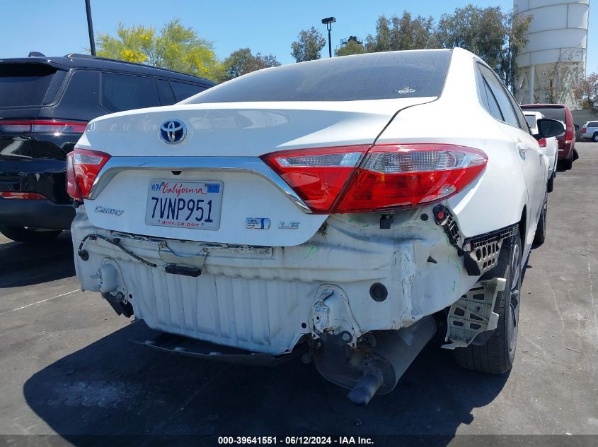 2016 Toyota Camry Hybrid Le VIN: 4T1BD1FK5GU195328 Lot: 39641551