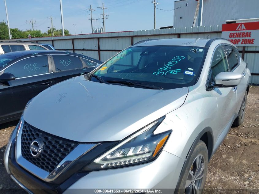 2023 Nissan Murano Sv Intelligent Awd VIN: 5N1AZ2BS1PC110693 Lot: 39641553