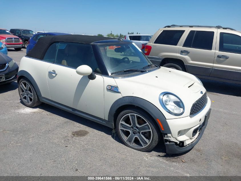 2013 Mini Convertible Cooper S VIN: WMWZP3C55DT705504 Lot: 39641566