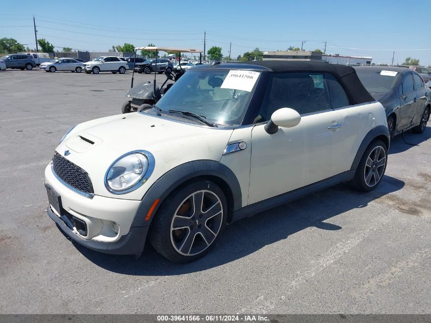 2013 Mini Convertible Cooper S VIN: WMWZP3C55DT705504 Lot: 39641566