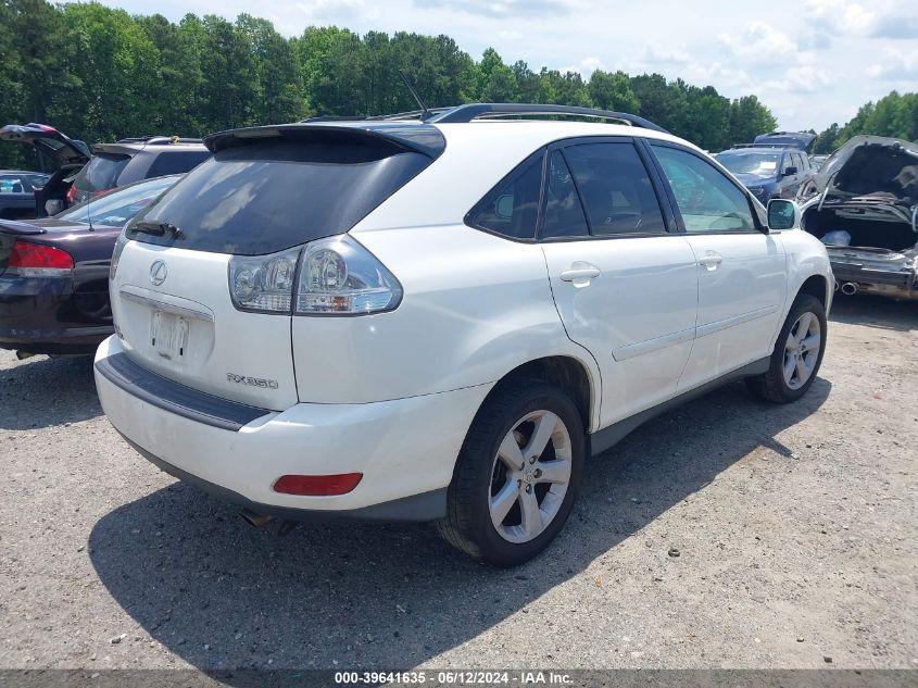 2007 Lexus Rx 350 VIN: 2T2GK31U37C019892 Lot: 39641635