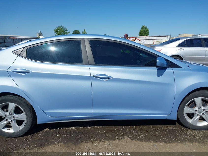 2013 Hyundai Elantra Gls VIN: KMHDH4AE4DU491260 Lot: 39641664
