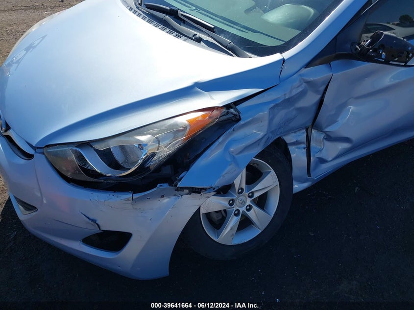 2013 Hyundai Elantra Gls VIN: KMHDH4AE4DU491260 Lot: 39641664
