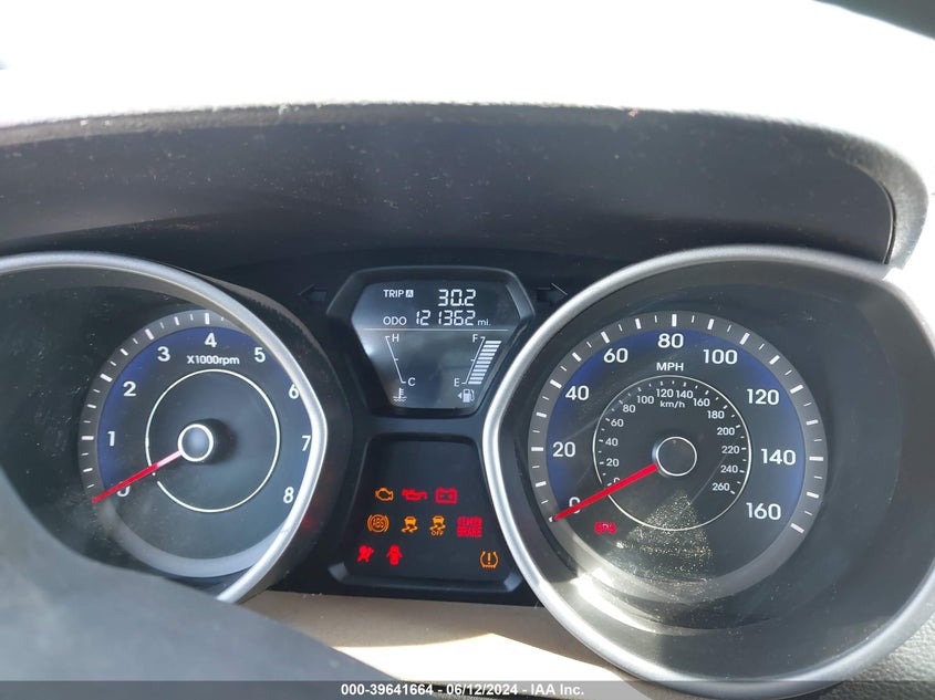 2013 Hyundai Elantra Gls VIN: KMHDH4AE4DU491260 Lot: 39641664