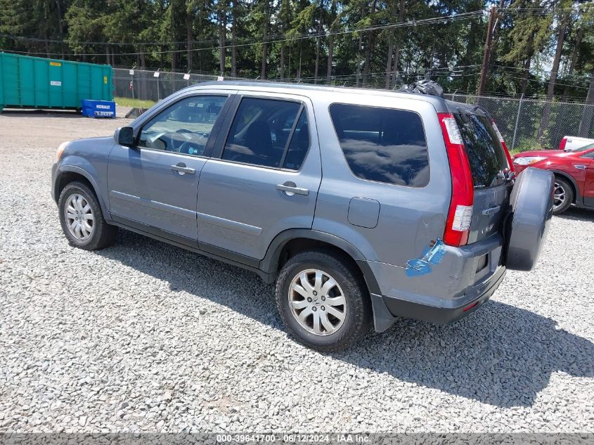 2006 Honda Cr-V Se VIN: JHLRD78906C038099 Lot: 39641700