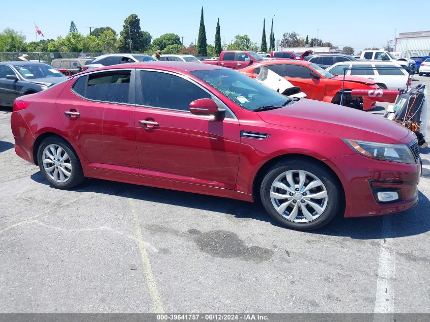 2015 Kia Optima Lx VIN: 5XXGM4A74FG477608 Lot: 39641757