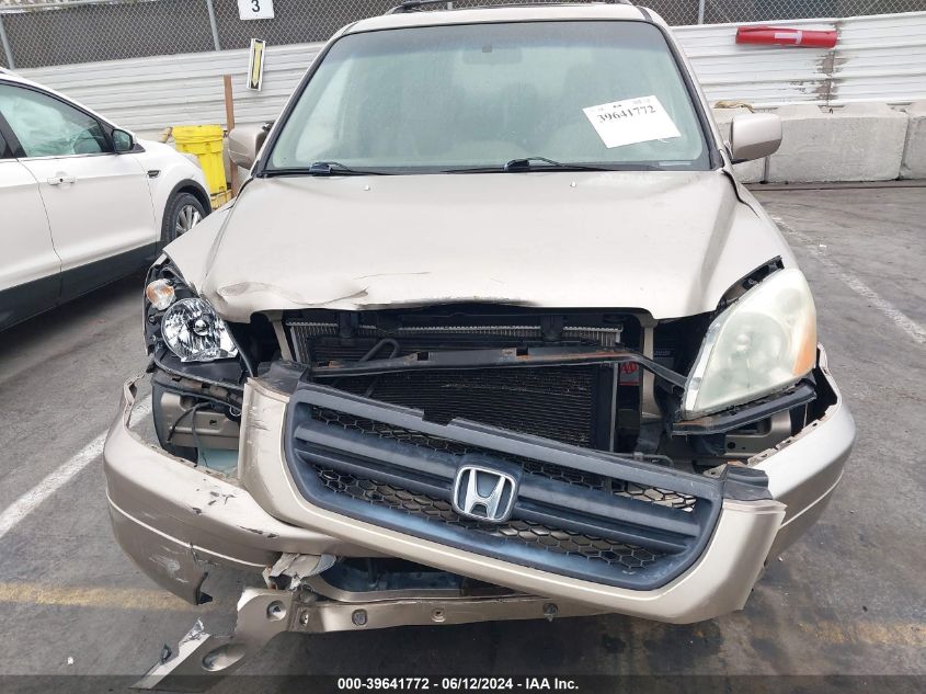 2005 Honda Pilot Ex-L VIN: 2HKYF18785H516853 Lot: 39641772