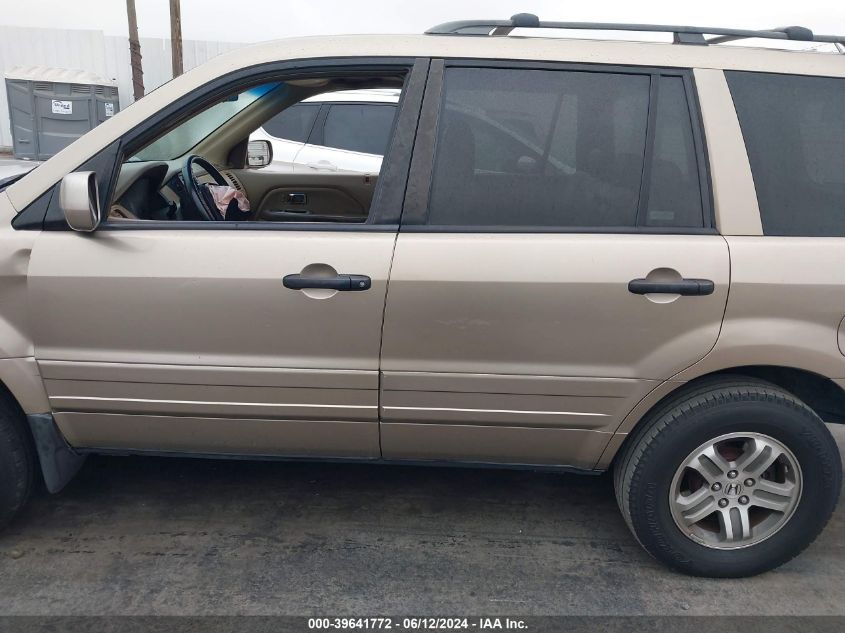 2005 Honda Pilot Ex-L VIN: 2HKYF18785H516853 Lot: 39641772