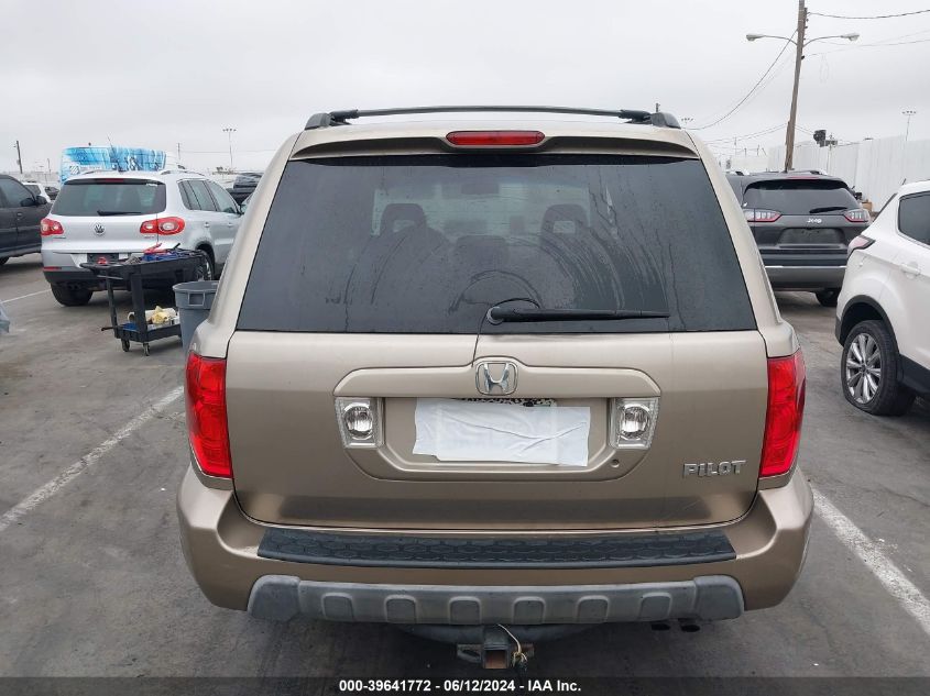 2005 Honda Pilot Ex-L VIN: 2HKYF18785H516853 Lot: 39641772