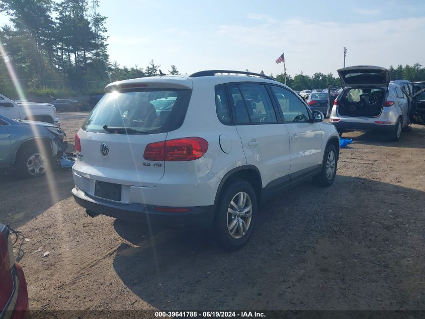 2016 VOLKSWAGEN TIGUAN S/SE/SEL/R-LINE - WVGAV7AX2GK000246