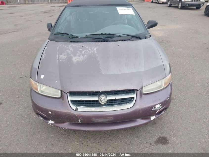 1996 Chrysler Sebring Jx VIN: 3C3EL45X5TT256544 Lot: 39641858