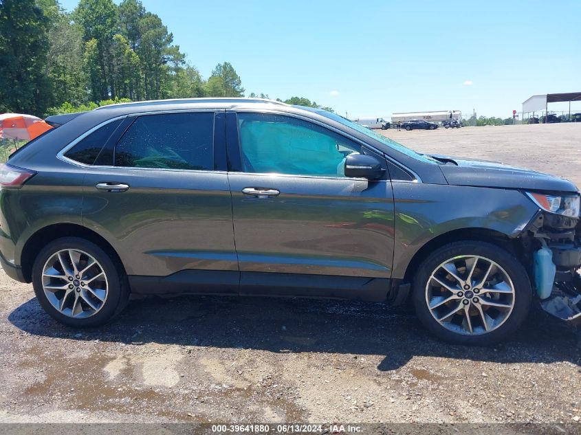 2016 Ford Edge Titanium VIN: 2FMPK3K82GBB74878 Lot: 39641880