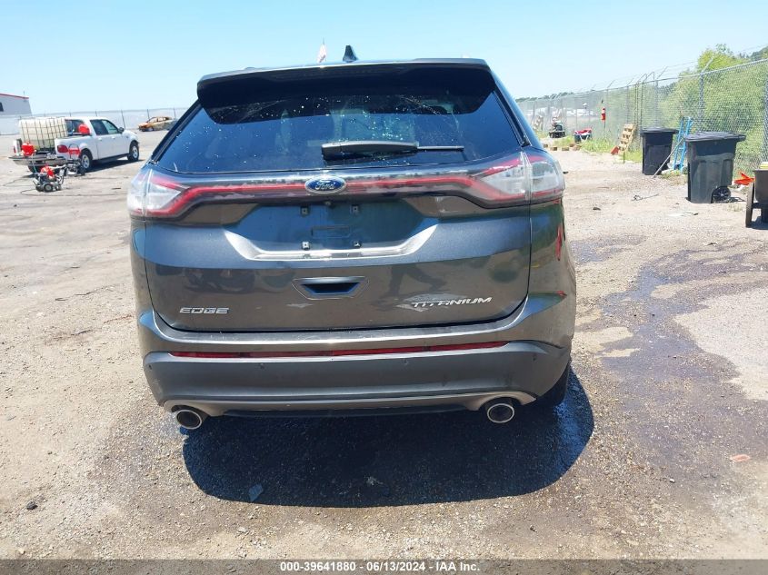 2016 Ford Edge Titanium VIN: 2FMPK3K82GBB74878 Lot: 39641880