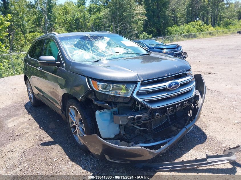 2016 Ford Edge Titanium VIN: 2FMPK3K82GBB74878 Lot: 39641880