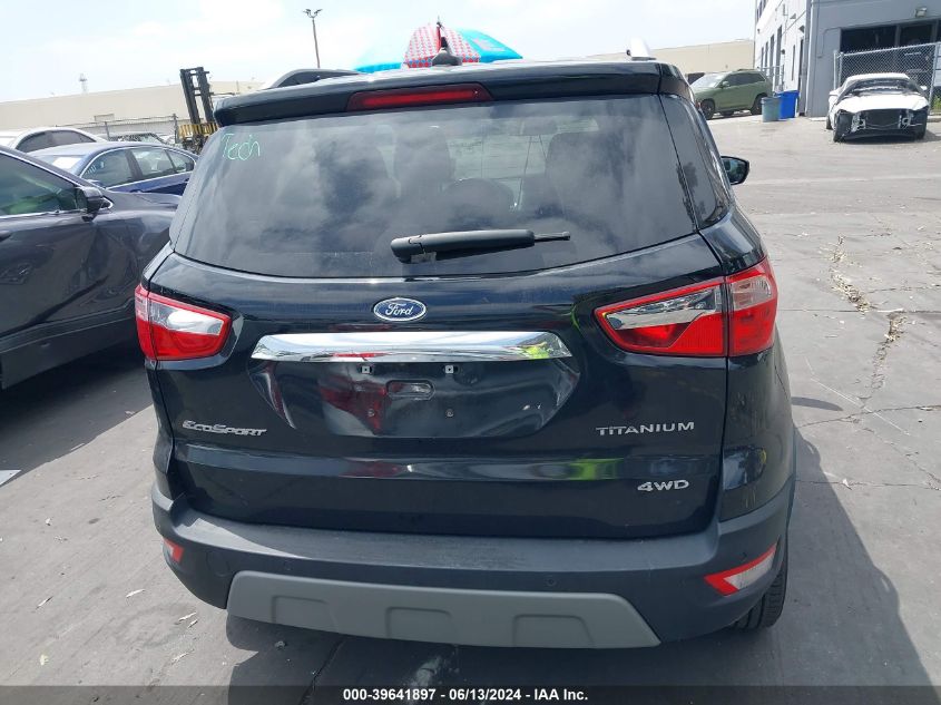 2020 Ford Ecosport Titanium VIN: MAJ6S3KL4LC357302 Lot: 39641897