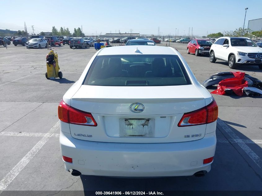 2009 Lexus Is 250 VIN: JTHBK262495087620 Lot: 39641906