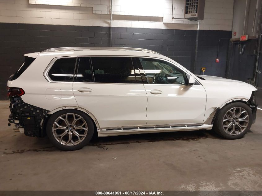 2024 BMW X7 xDrive40I VIN: 5UX23EM07R9T27607 Lot: 39641951