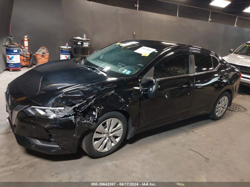 2022 Nissan Sentra S Xtronic Cvt VIN: 3N1AB8BV5NY207179 Lot: 39642087