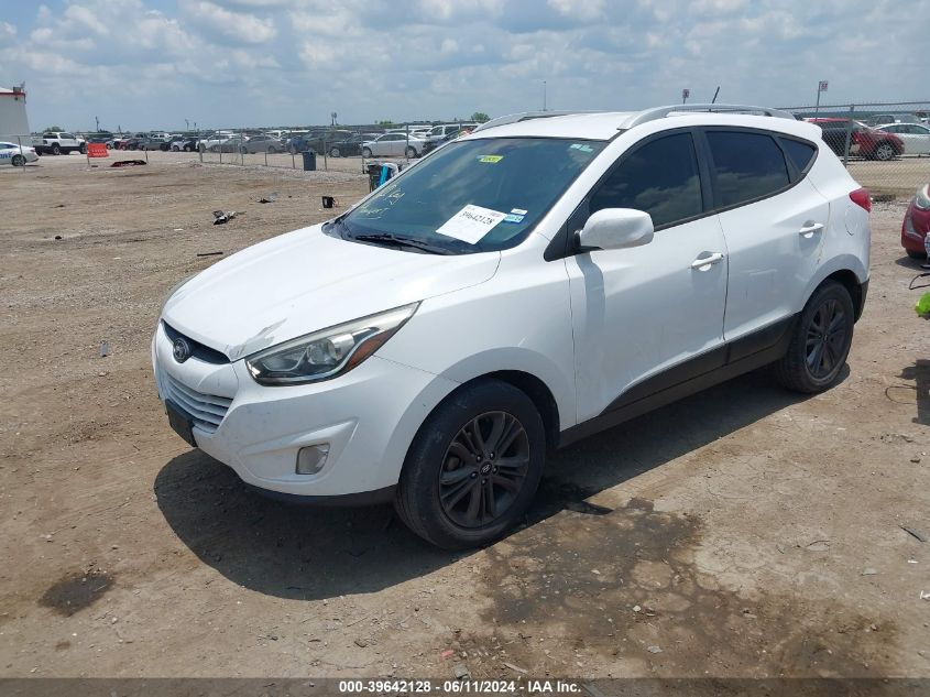 2014 Hyundai Tucson Se VIN: KM8JU3AGXEU800421 Lot: 39642128