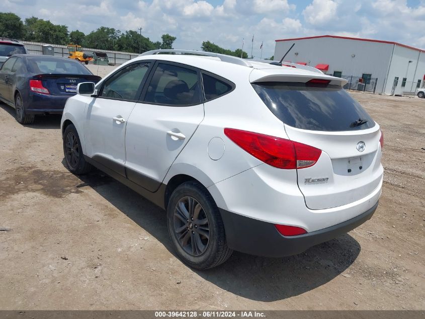 2014 Hyundai Tucson Se VIN: KM8JU3AGXEU800421 Lot: 39642128