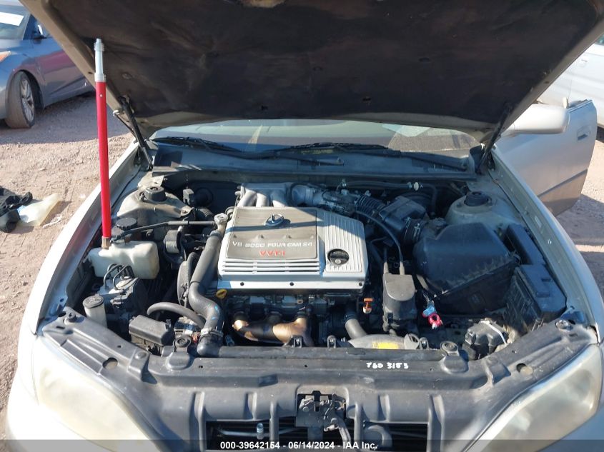 1999 Lexus Es 300 VIN: JT8BF28G4X0196022 Lot: 39642154