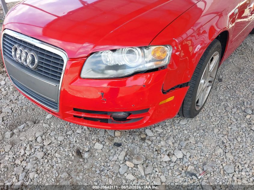 2007 Audi A4 2.0T VIN: WAUDF78EX7A082717 Lot: 39642171