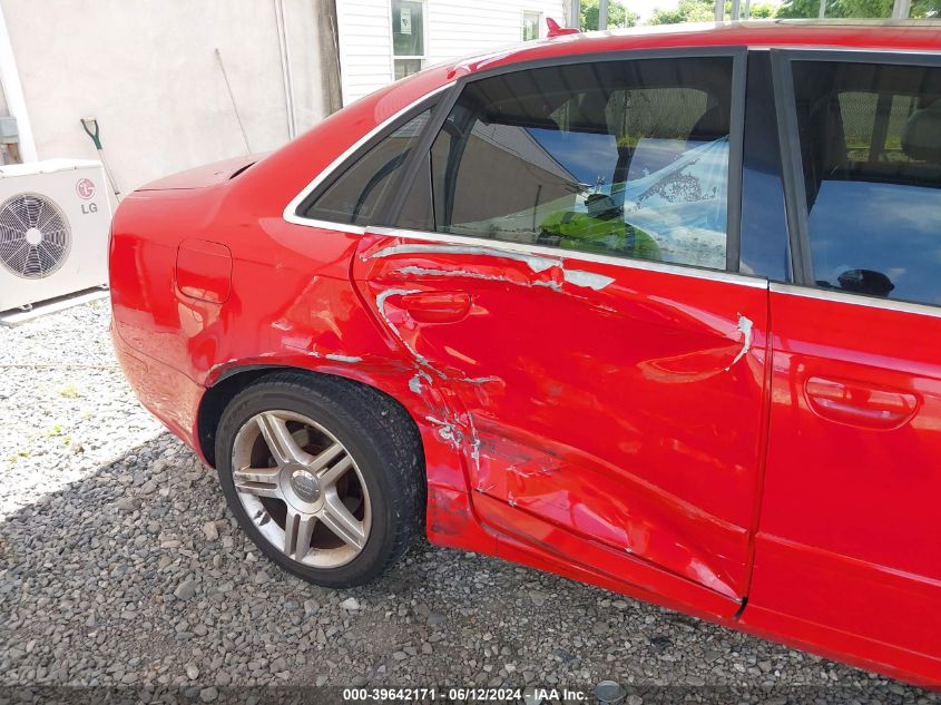 2007 Audi A4 2.0T VIN: WAUDF78EX7A082717 Lot: 39642171