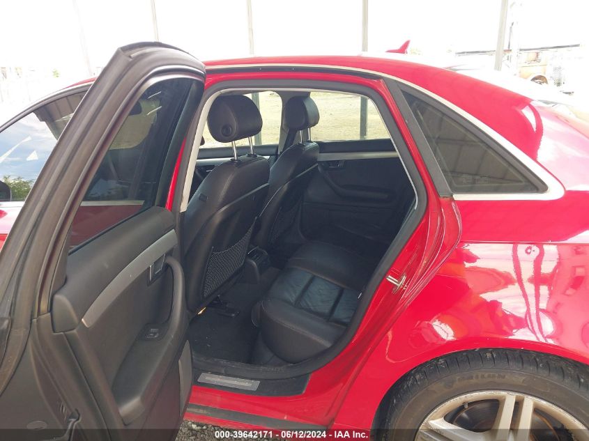 2007 Audi A4 2.0T VIN: WAUDF78EX7A082717 Lot: 39642171