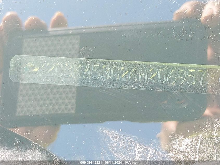 2006 Chrysler 300 Touring VIN: 2C3KA53G26H206957 Lot: 39642221