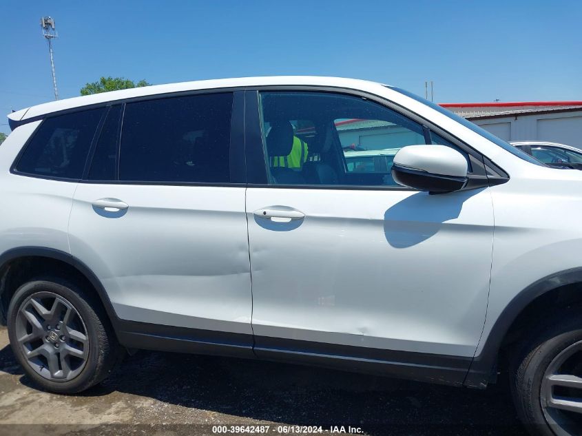 2022 Honda Passport Awd Ex-L VIN: 5FNYF8H58NB031814 Lot: 39642487