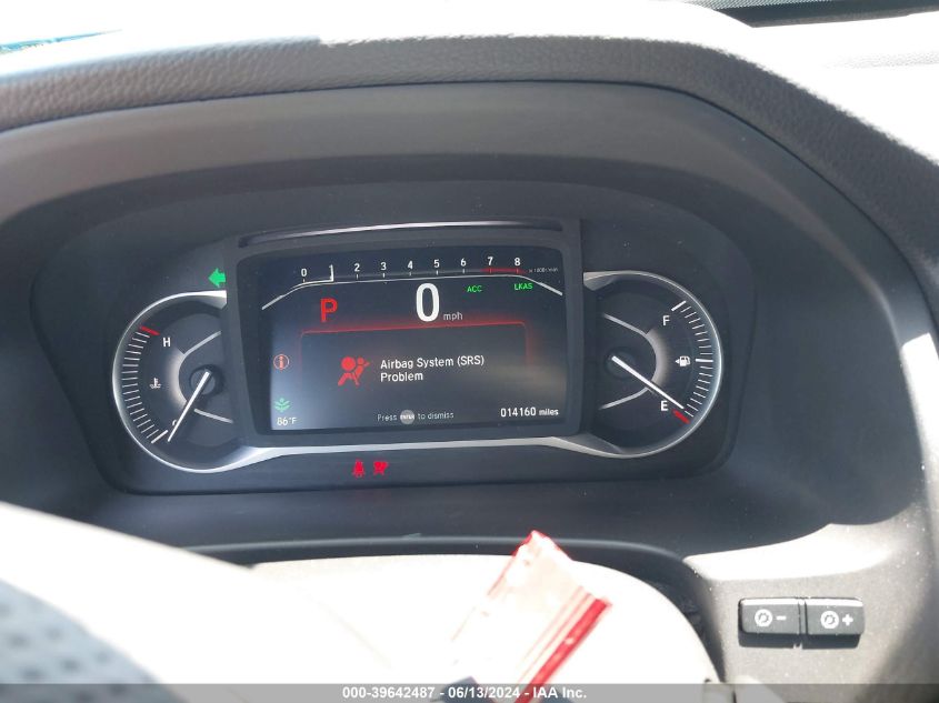 2022 Honda Passport Awd Ex-L VIN: 5FNYF8H58NB031814 Lot: 39642487