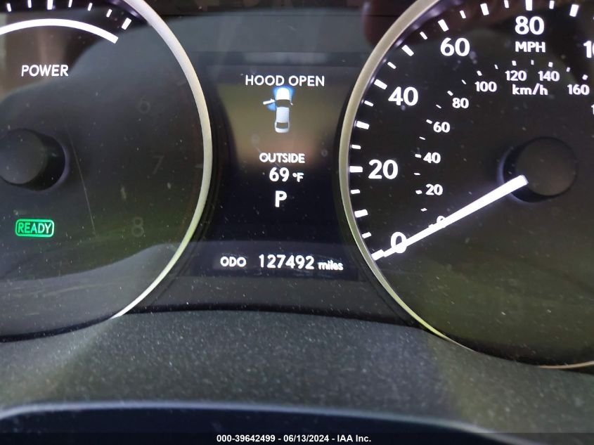 2013 Lexus Es 300H VIN: JTHBW1GG9D2020918 Lot: 39642499