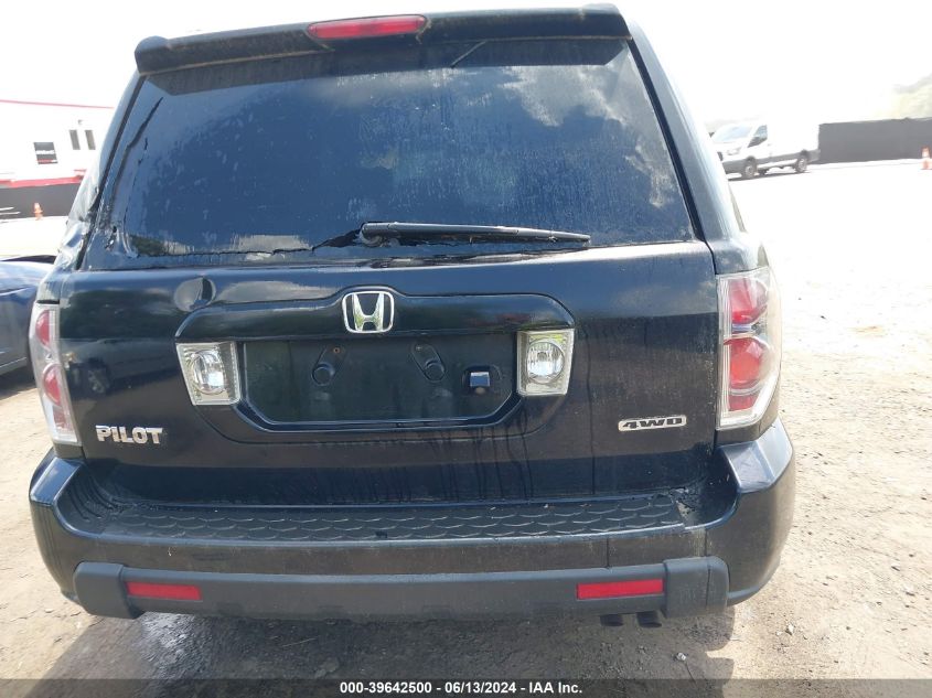 2006 Honda Pilot Ex-L VIN: 5FNYF187X6B028939 Lot: 39642500