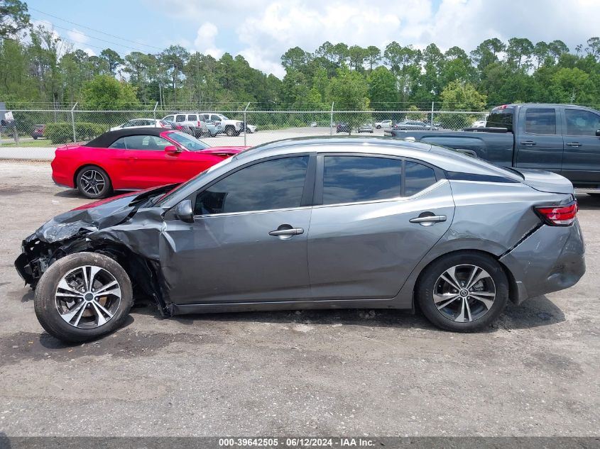 2022 Nissan Sentra Sv Xtronic Cvt VIN: 3N1AB8CV8NY289522 Lot: 39642505