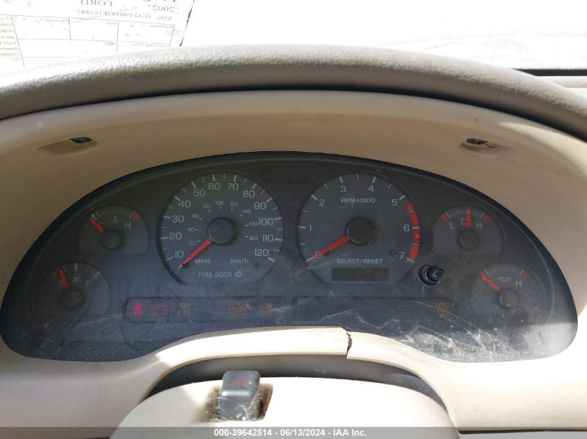 2002 Ford Mustang VIN: 1FAFP40482F163887 Lot: 39642514