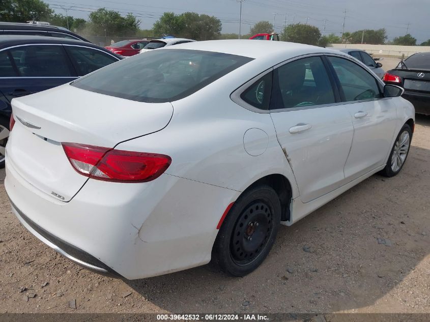 2015 Chrysler 200 Limited VIN: 1C3CCCAB0FN538980 Lot: 39642532