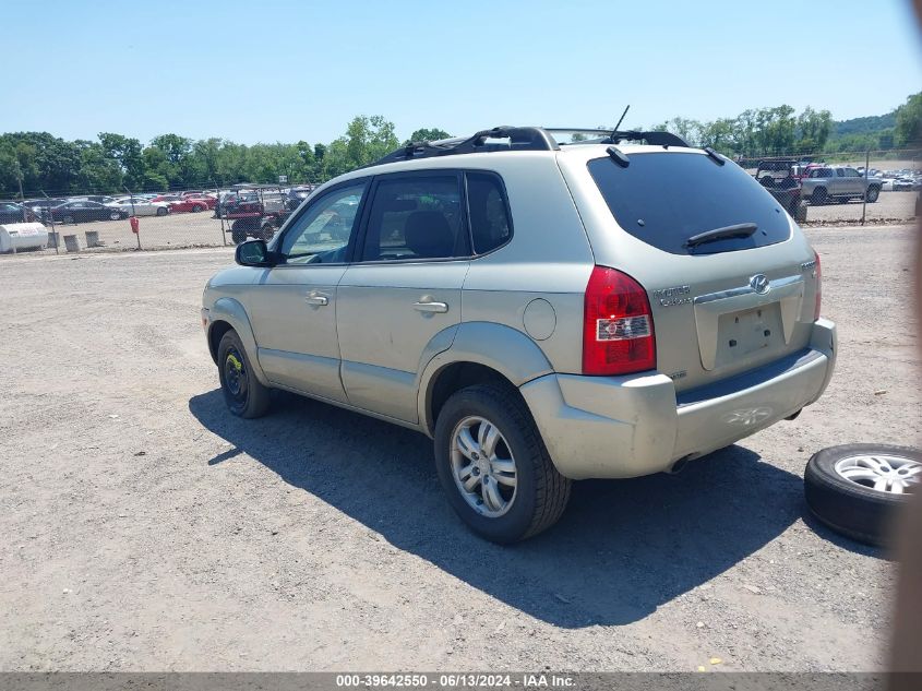 2007 Hyundai Tucson Limited/Se VIN: KM8JN12D87U486261 Lot: 39642550