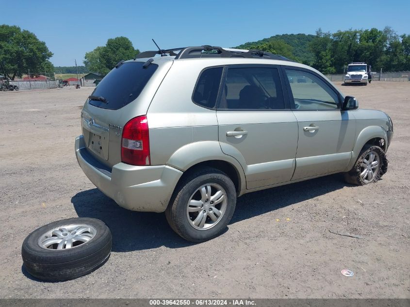 2007 Hyundai Tucson Limited/Se VIN: KM8JN12D87U486261 Lot: 39642550