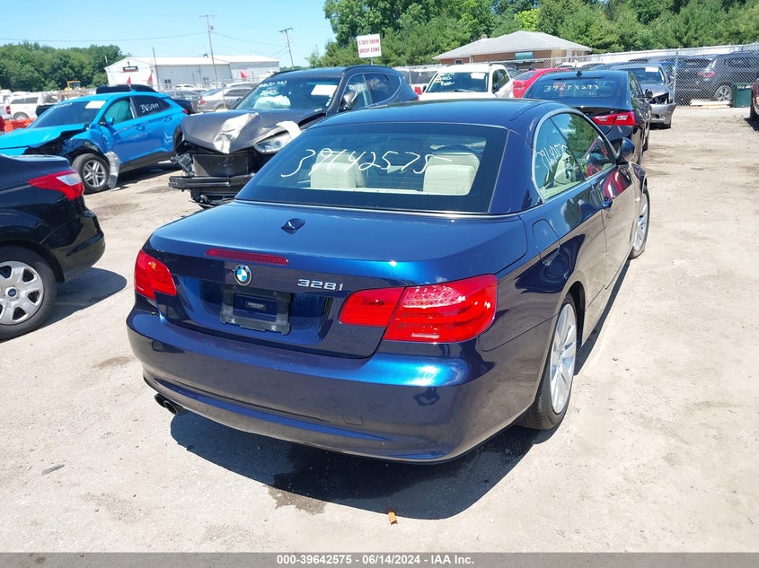 2013 BMW 328I VIN: WBADW7C50DE731632 Lot: 43625301
