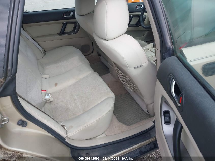 2008 Subaru Outback 2.5I/2.5I L.l. Bean Edition VIN: 4S4BP61C687357925 Lot: 39642593