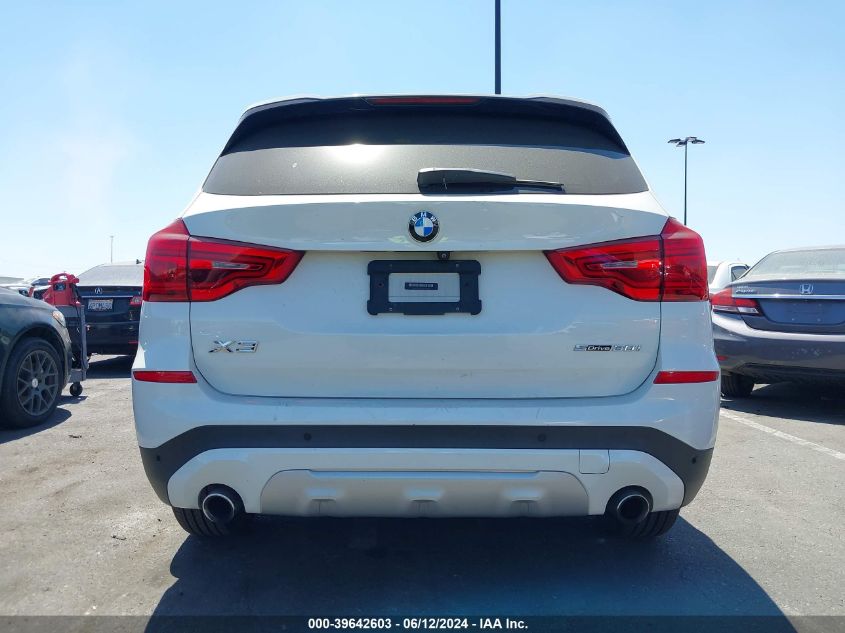 2019 BMW X3 Sdrive30I VIN: 5UXTR7C52KLF27320 Lot: 39642603