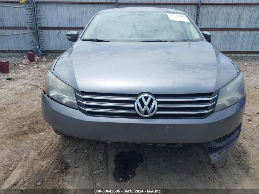 2013 Volkswagen Passat 2.5L Se VIN: 1VWBP7A35DC012460 Lot: 39642605
