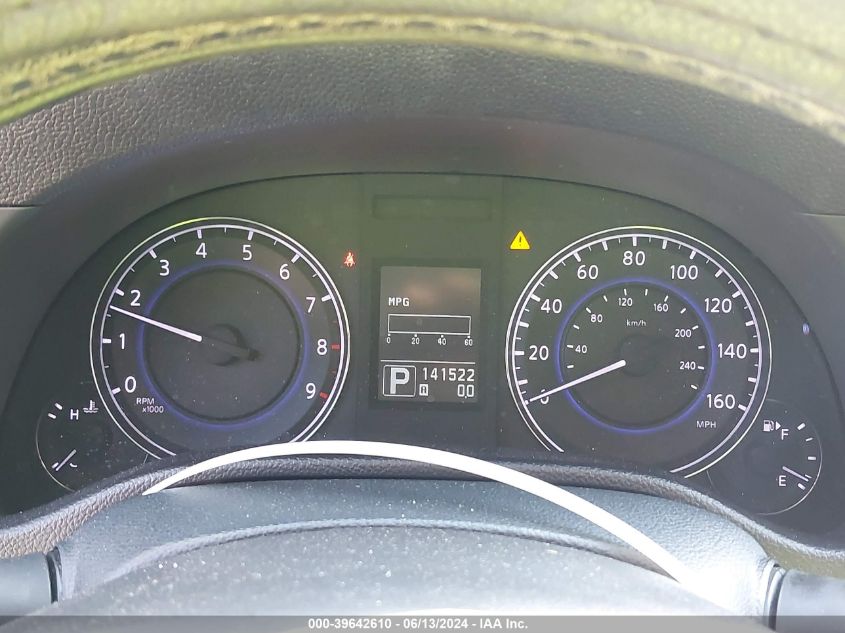 2012 Infiniti G25X VIN: JN1DV6AR2CM862431 Lot: 39642610