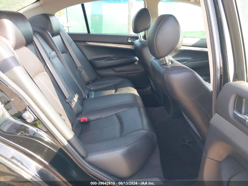 2012 Infiniti G25X VIN: JN1DV6AR2CM862431 Lot: 39642610