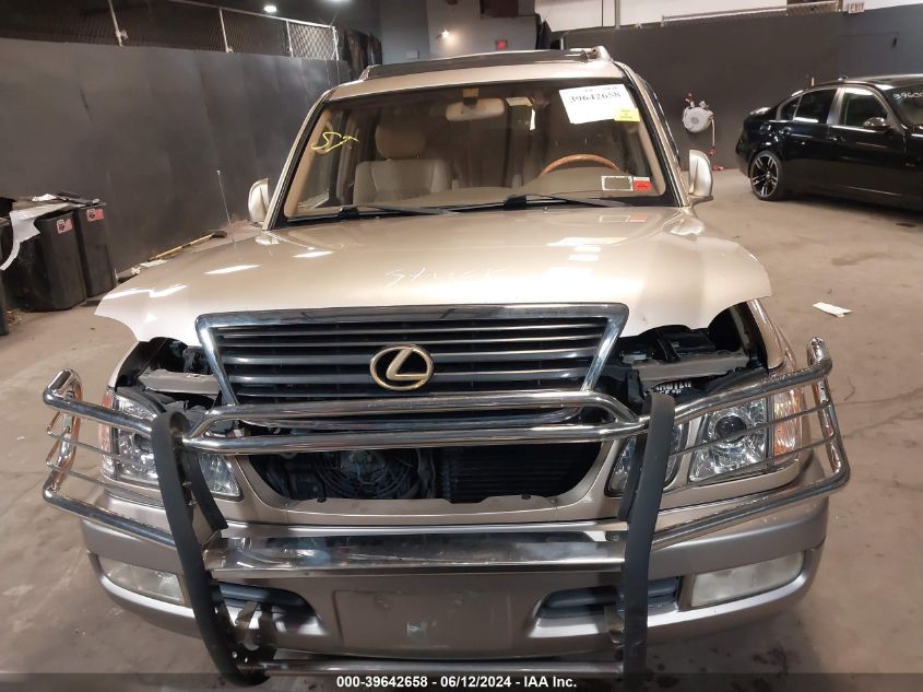 2000 Lexus Lx 470 VIN: JT6HT00W8Y0103958 Lot: 39642658