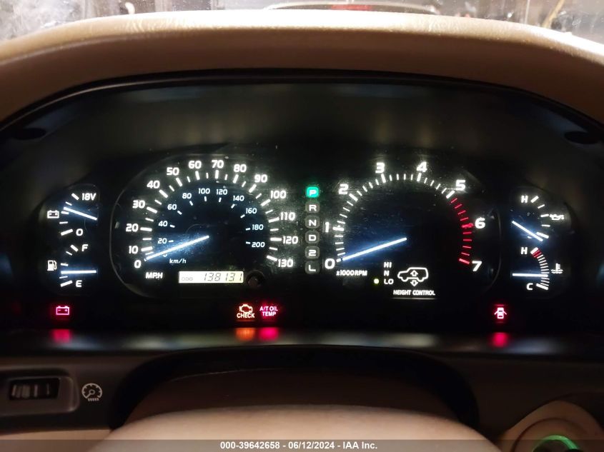 2000 Lexus Lx 470 VIN: JT6HT00W8Y0103958 Lot: 39642658